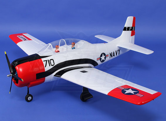 T-28 Trojan (White) 1270mm w/retracts & nav lights (PNF)