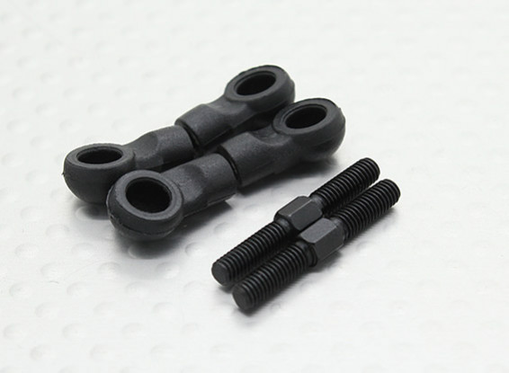 Steering Linkage Set Ball Cups w/Rods (2pcs) - A2003T, A2027, A2028, A2029 and A3007