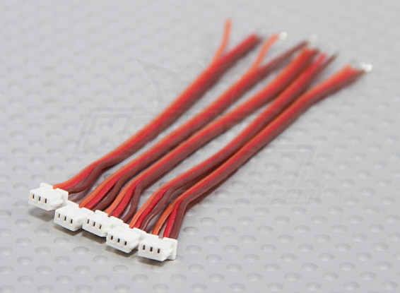 Micro Servo Connector Lead 1.25 Pitch - Female Plug (5pcs/bag)