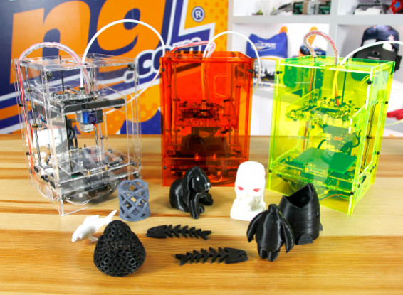 Mini Fabrikator 3D Printer By Tiny Boy - Orange  - US 110V