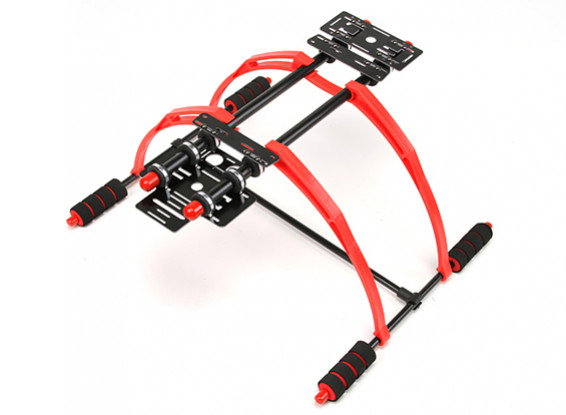 Lightweight FPV Multifunction 200mm High Landing Gear Set for Multi-Rotors (Red/Black)