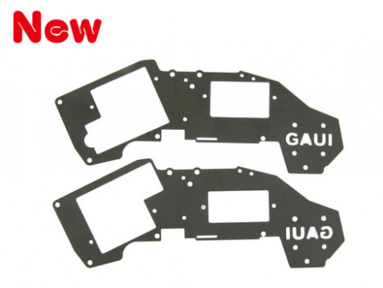 Gaui H200V2 Black Upper Frame Set for 6g~9g Servo (203447)