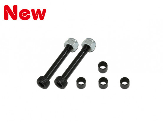 Gaui 425 & 550 3mm Blade Bolt Set with Spacers(for 4mm grip hole)