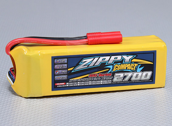 ZIPPY Compact 2700mAh 6S 35C Lipo Pack
