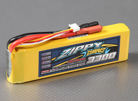 ZIPPY Compact 3300mAh 3S 35C Lipo Pack with XT60 (Wholesale only)