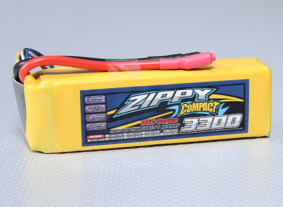 ZIPPY Compact 3300mAh 5S 35C Lipo Pack