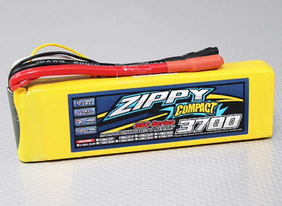 ZIPPY Compact 3700mAh 3S 35C Lipo Pack