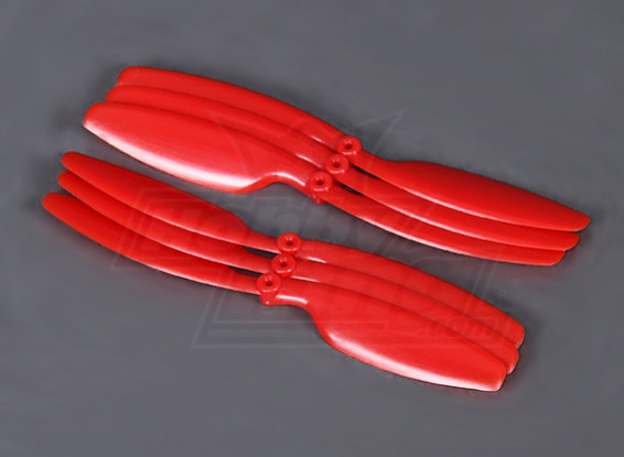 Hobbyking Propeller 5x3 Red (CW/CCW) (6pcs)