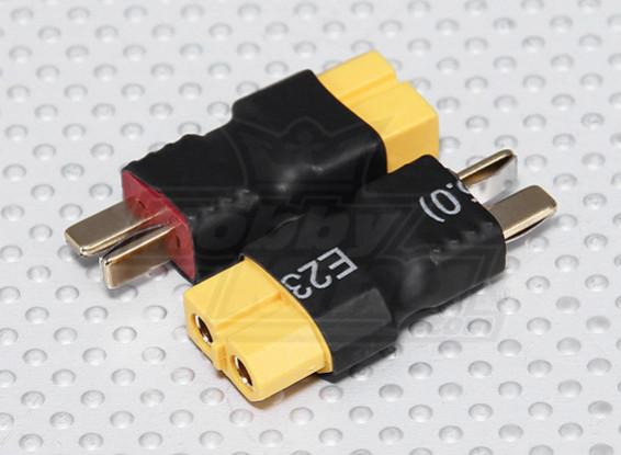 T-Connector to XT60 Battery Adapter Lead (2pc)