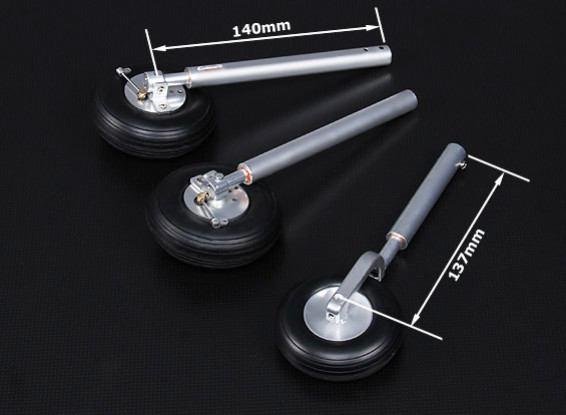 Turnigy 72mm/64mm Oleo Legs with Integral Braking System for 5mm Mounting Pin (3pcs)