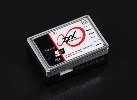 ZYX-S 3-Axis Flybarless System w/USB Program Adapter