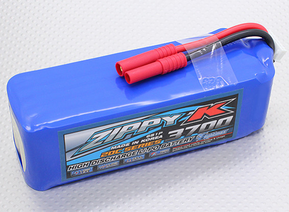 Zippy-K Flightmax 3700mah 6S1P 20C Lipoly Battery