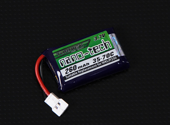 Turnigy nano-tech 260mAh 1S 35-70C Lipo Pack (QR Ladybird/Genius CP/Mini CP)