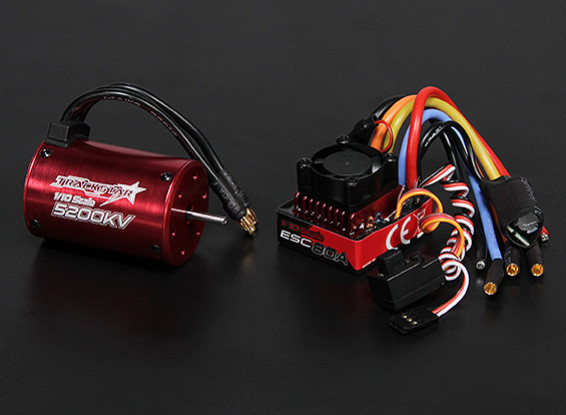 Turnigy TrackStar 5200KV/80A Waterproof 1/10 Brushless Power System 