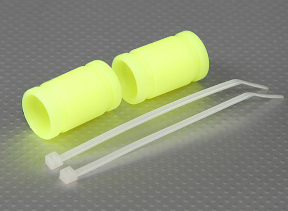 Silicone Exhaust Coupler 40x15mm (Yellow) (2Pcs/Bag)