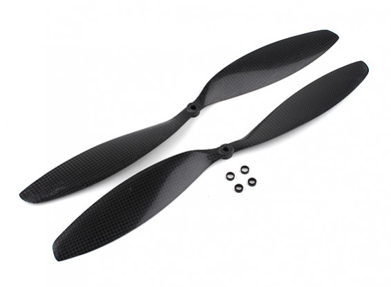 14x4.7 Carbon Fiber Propellers 1pc Standard/1pc RH Rotation