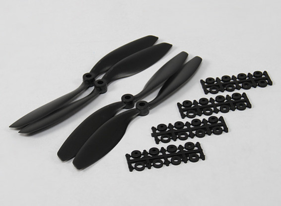 8x4.5 SF Propellers Std and Reverse Rotation Black (4pcs)
