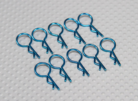Medium-ring Body Clips (Blue) (10Pcs)