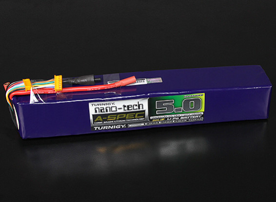 Turnigy nano-tech A-SPEC 5000mah 12S 65~130C Lipo Pack 