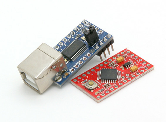 Kingduino Pro Mini Microcontroller 3.3V/8MHz w/Mini USB Adapter