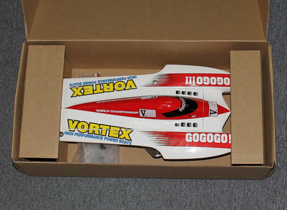SCRATCH/DENT Vortex Hydro Racing Boat (475mm) Hull Only - Red