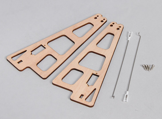 Durafly™ Auto-G2 Gyrocopter 821mm - Replacement Wood Supports w/Linkage Rods