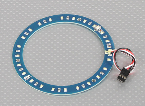 LED Ring 100mm White w/10 Selectable Modes