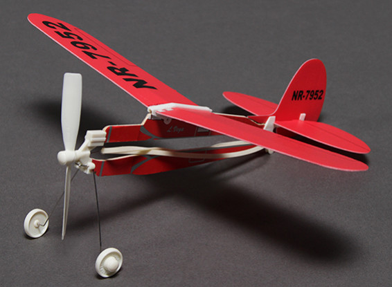 Rubber Band Powered Freeflight L. Vega Airplane 291mm Span