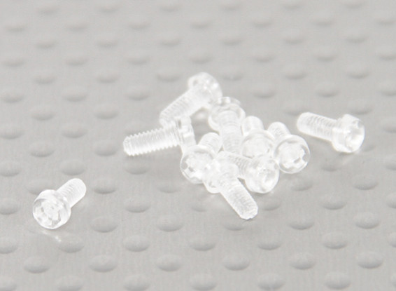 Transparent Polycarbonate Screws M2x5mm - 10pcs/bag