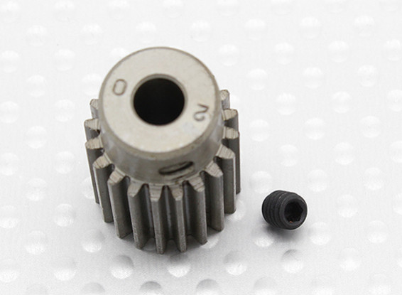 "Hard One" 0.7M Hardened Helicopter Pinion Gear 5mm Shaft - 20T
