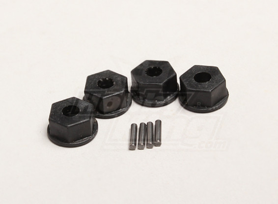Hex Hub 12mm w/pin (4pcs/bag) - Turnigy Trailblazer 1/8