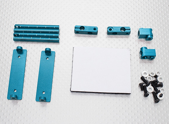 1/10 Car Aluminum CNC Body Shell Mounting Set (Blue)