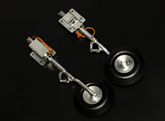 Turnigy Alloy Servoless 90 Degree Retractable Undercarriage Offset Sprung Oleo (1.20 Class P-51)