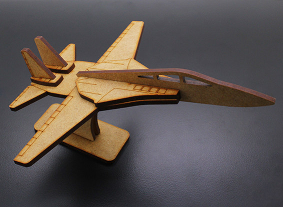Military Jet Airplane Laser Cut Wood Model (KIT)