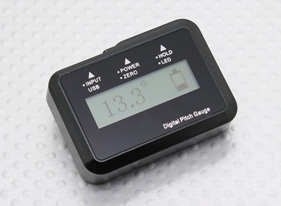 Flybarless Digital Pitch Gauge for R/C Helicopter
