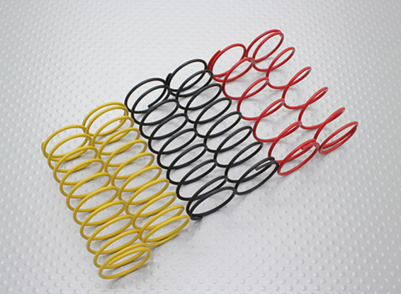 Front Shock Springs Black/Yellow/Red (2pcs each color) - A2038 & A3015