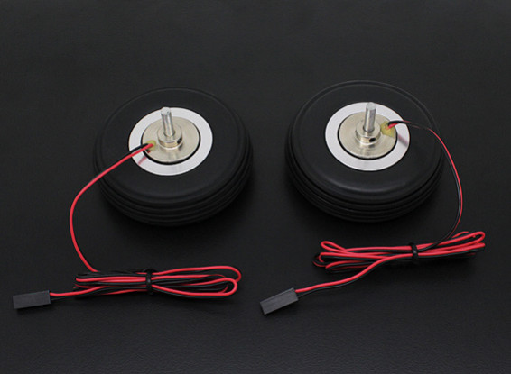 Turnigy Electric Magnetic Brake Wheels (No Controller) 63.5mm (2.5") Wheel (2pc)