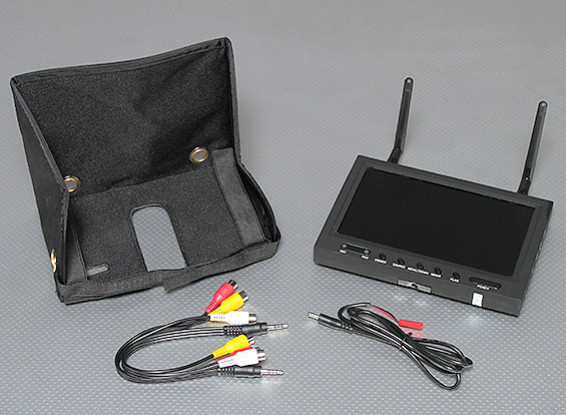 7 inch 800 x 480  5.8GHz Diversity Receiver & TFT LCD FPV Monitor with LED Backlight SkyZone