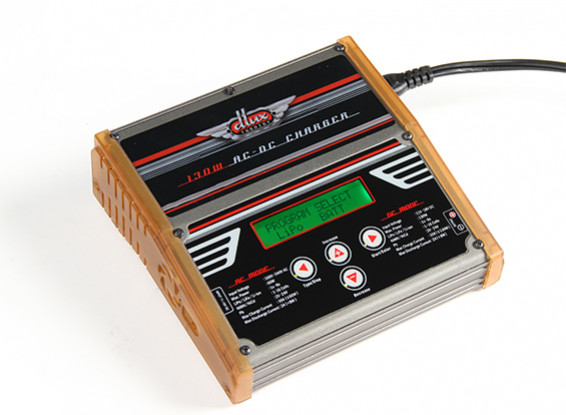 Turnigy dlux AC/DC 130W 10A 6S  Balance Charger/Discharger with Accessories (US Plug)