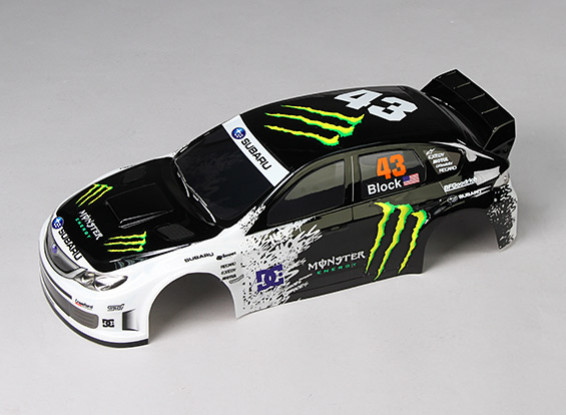 1/10  IMRREZA WRX 10 Finished Body Shell w/LED Buckets