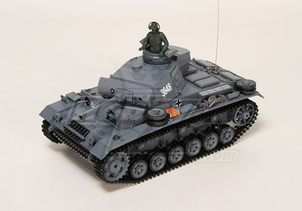 Panzer Kampfwagen III Ausf.L RC Tank RTR w/ Airsoft & Tx