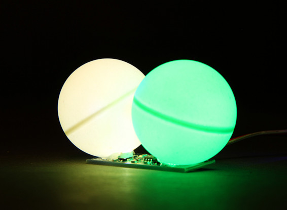 LED PCB Green Strobe and Continuous White LED 3.3~6.0V with Twin Ball Diffuser