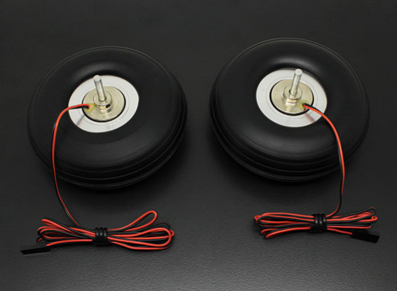 Turnigy Electric Magnetic Brake Wheels (No Controller) 90mm (3.5") Wheel (2pc)