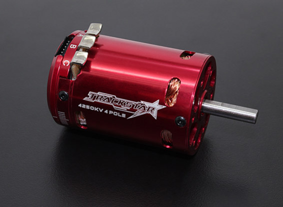 Trackstar 540 size 4 Pole 4250KV Sensored Motor