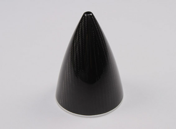 114mm - 4.5 Inch Carbon Fiber Pointed Spinner with Alloy Backplate
