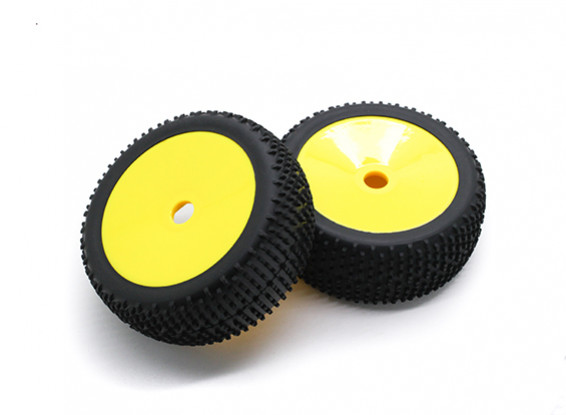 HobbyKing 1/8 Scale K Spec Rally Dish Wheel/Tire 17mm Hex (Yellow)