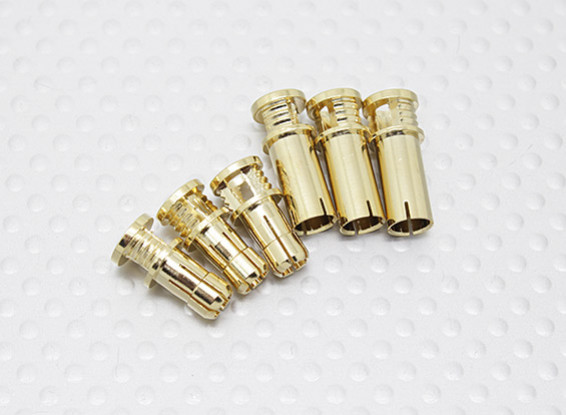 5mm RCPROPLUS Supra X Gold Bullet Connectors (3 pairs)