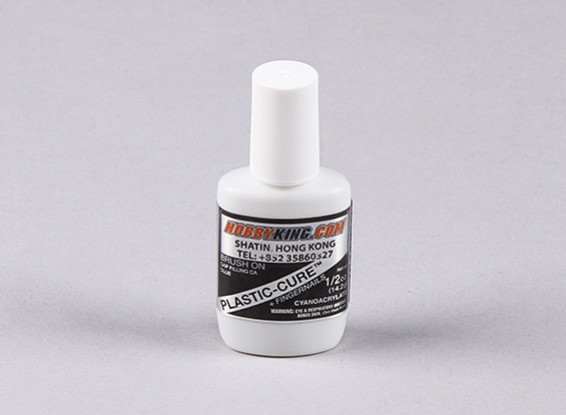 Plastic-Cure Brush On Gap Filling CA  (Ideal for Scale Plastic Kits) 1/2oz