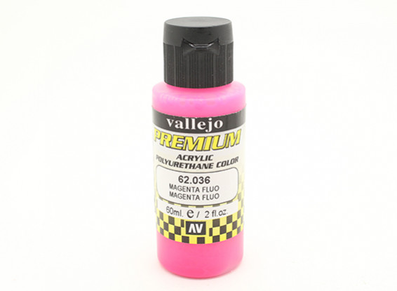 Vallejo Premium Color Acrylic Paint - Magenta Fluo (60ml) 62.036