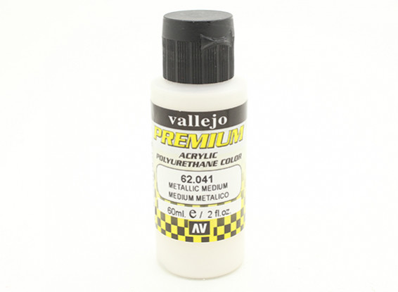 Vallejo Premium Color Acrylic Paint - Metallic Medium (60ml) 62.041